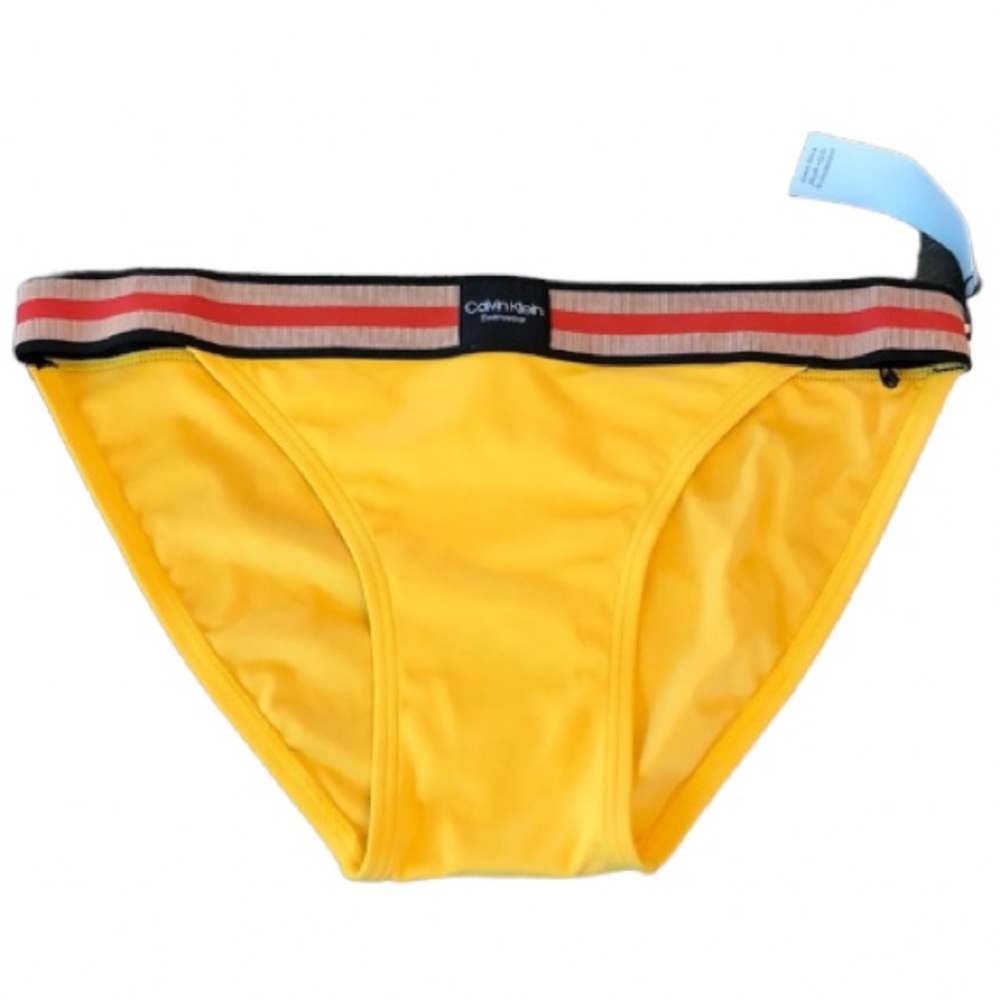 Calvin Klein NWT yellow bikini bottoms sz medium